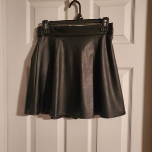 Black mini skirt